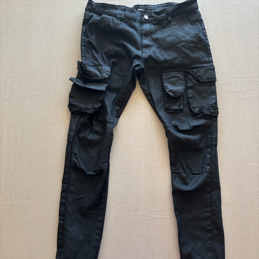 Fashion Nova Midnight Black Cargo Pants